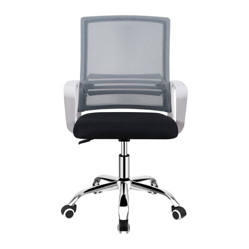 Kancelárska stolička, sieťovina sivá a látka čierna