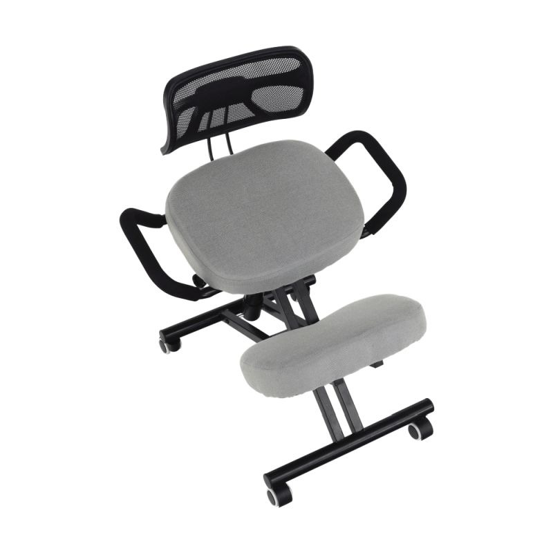 Ergonomický kľakosed s operadlom , sivohnedá Taupe-čierna