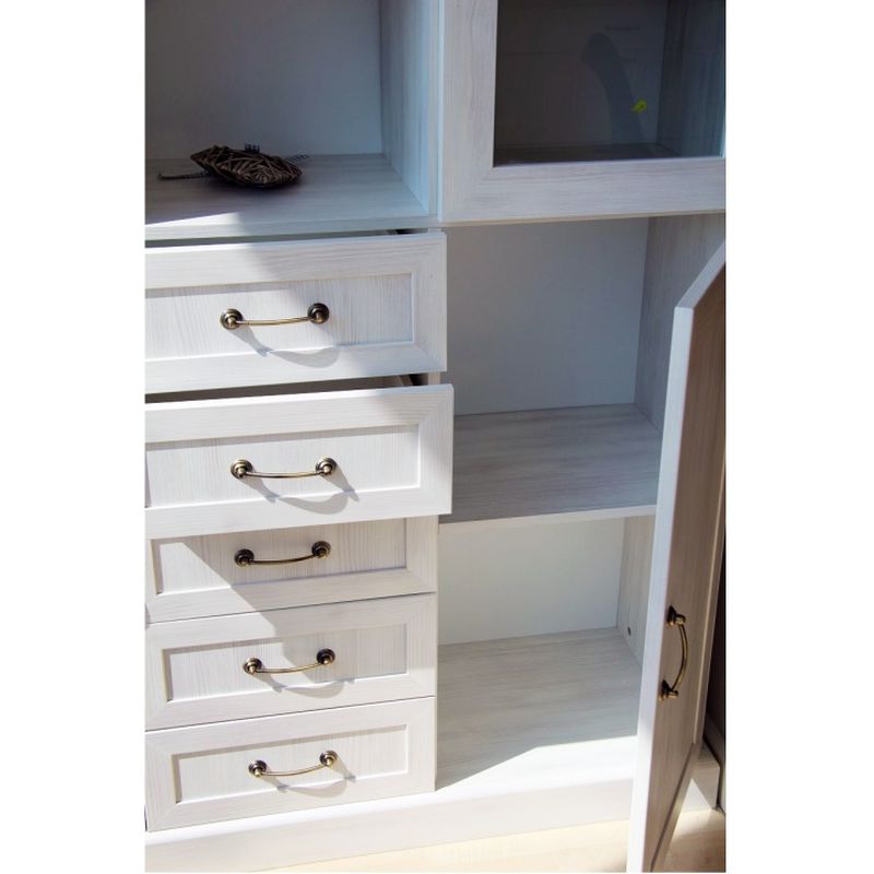 Regál otvorený, sosna nordická-dub divoký