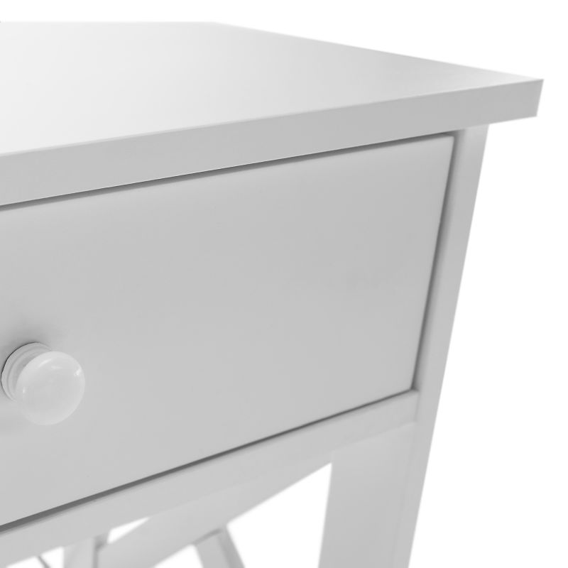 Krásny konzolový stolík biely