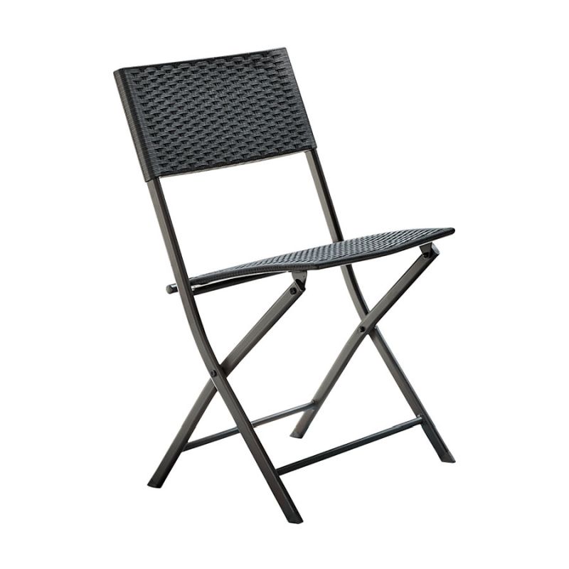 Záhradný ratanový set 1+2, čierna