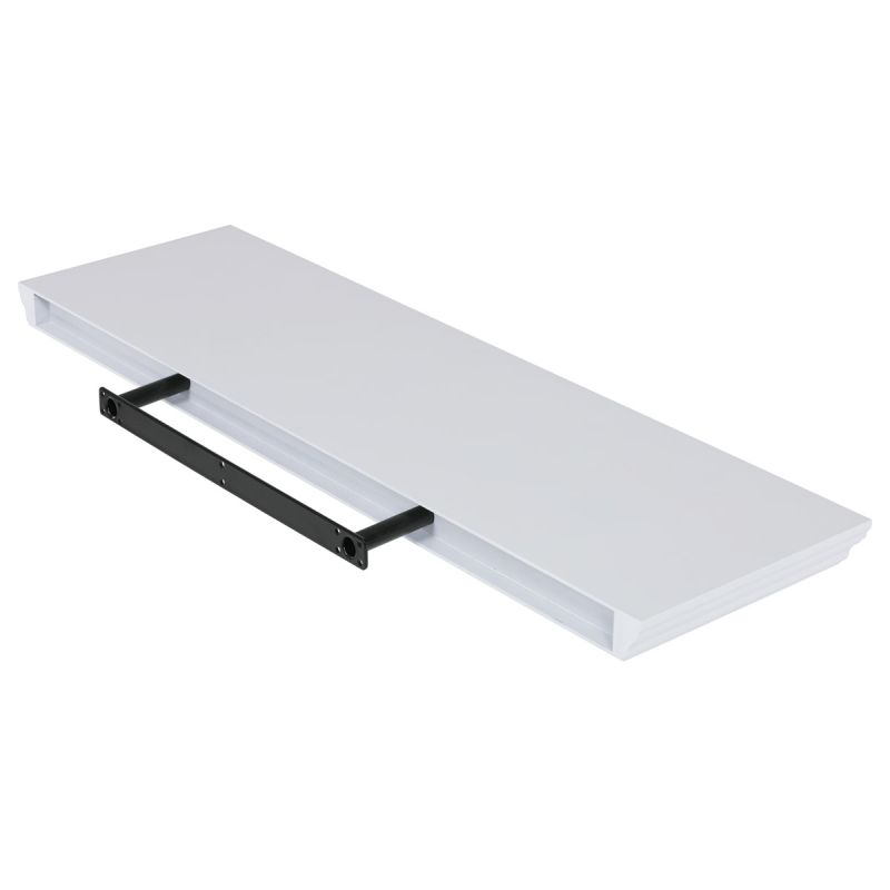 Moderná nástenná polička v bielej farbe, 80 cm