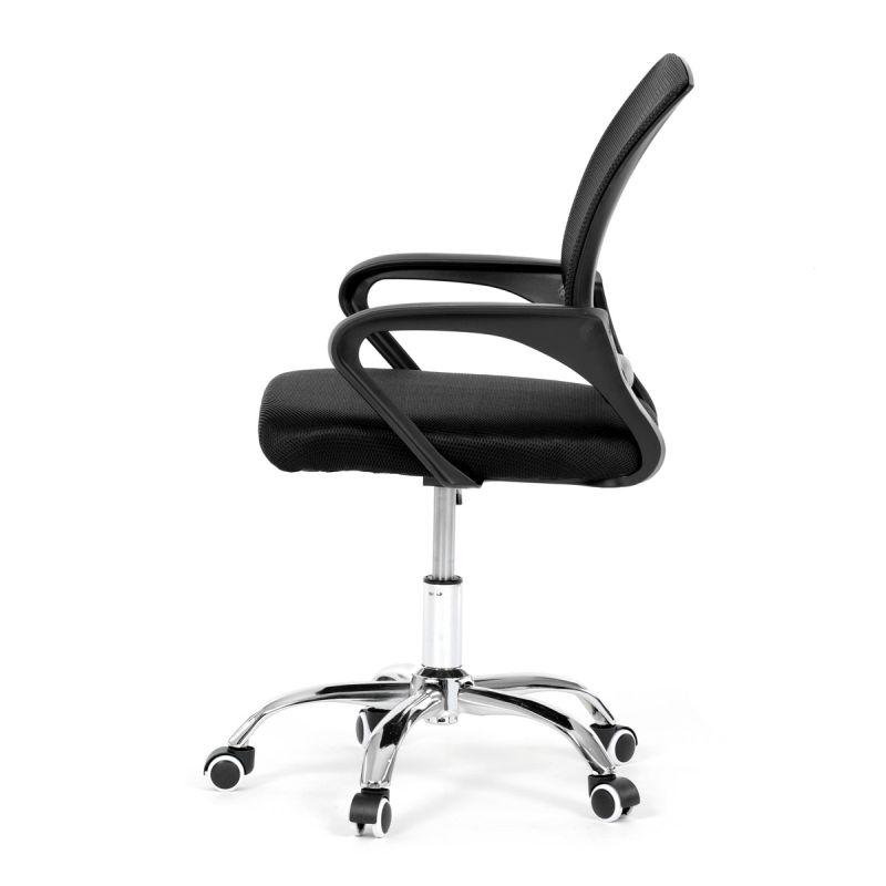 Kancelárska stolička, poťah čierna látka a sieťovina MESH