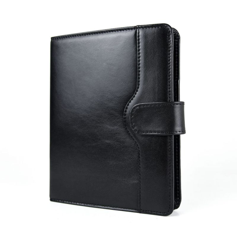 Kožený diár z prírodnej usne v čiernej farbe