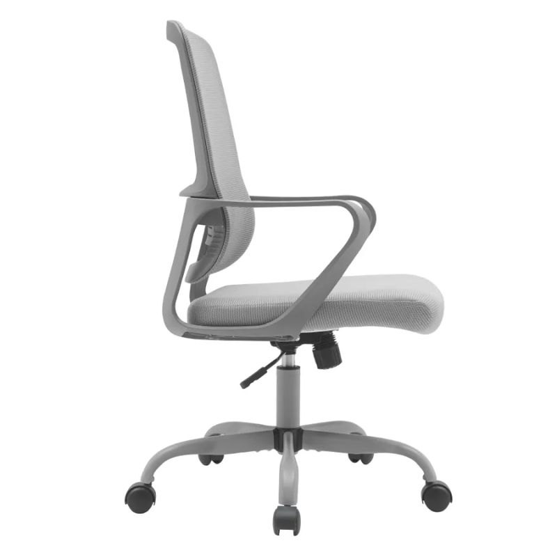 Jednoduché kancelárske kreslo, sivá