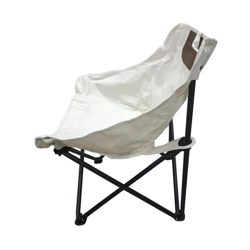 Kempingové kreslo, béžová-čierna
