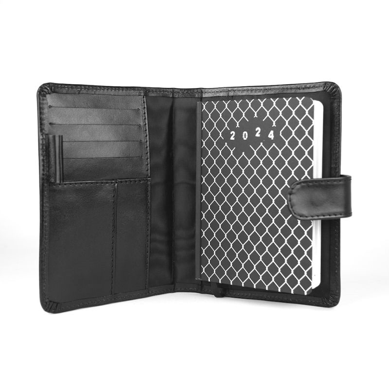 Kožený diár farba čierna