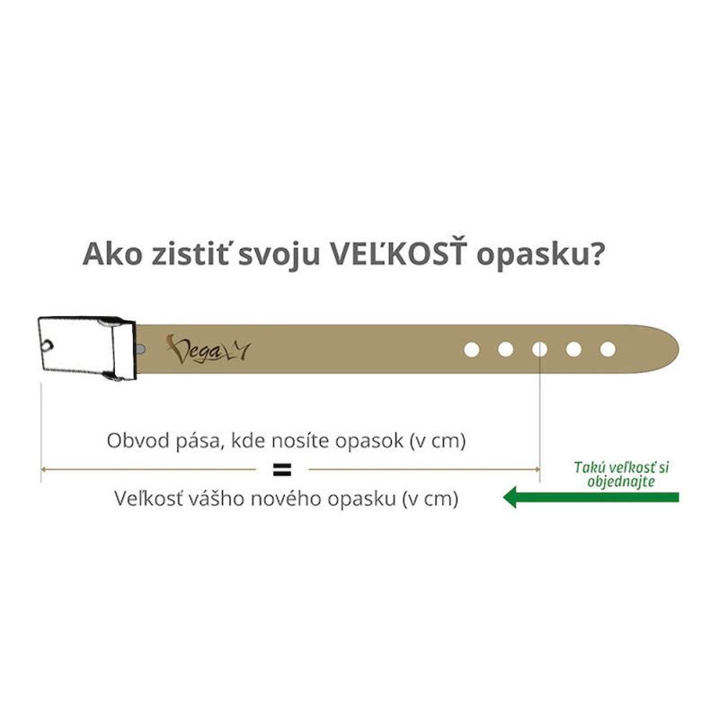 Kožený opasok KNIGHT - Tmavo hnedá