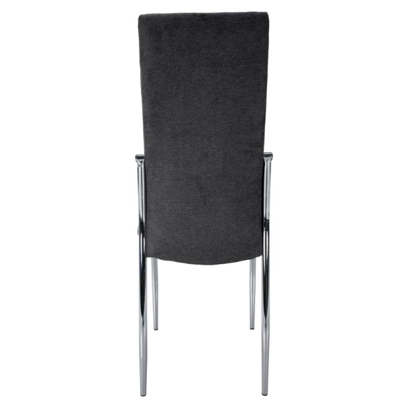 Pohodlná jedálenská stolička v modernom dizajne tmavosivá