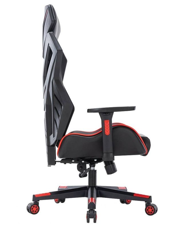 Kancelárska stolička z kvalitnej látky v kombinácii s ekokožou, čierna