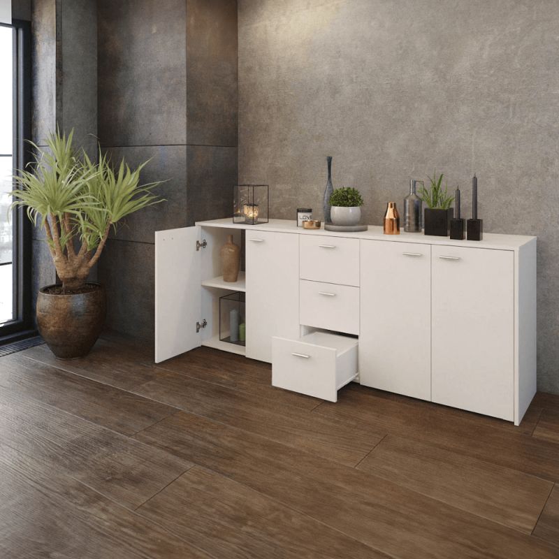 Kombinovaná komoda 180, biela