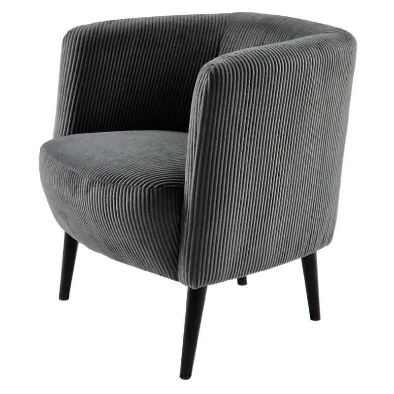 Dizajnové kreslo v prevedení sivá-čierna