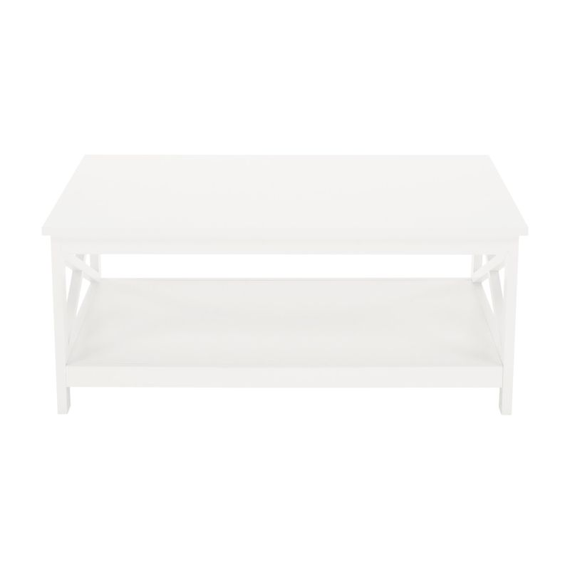 Konferenčný stolík z MDF v bielom farebnom prevedení