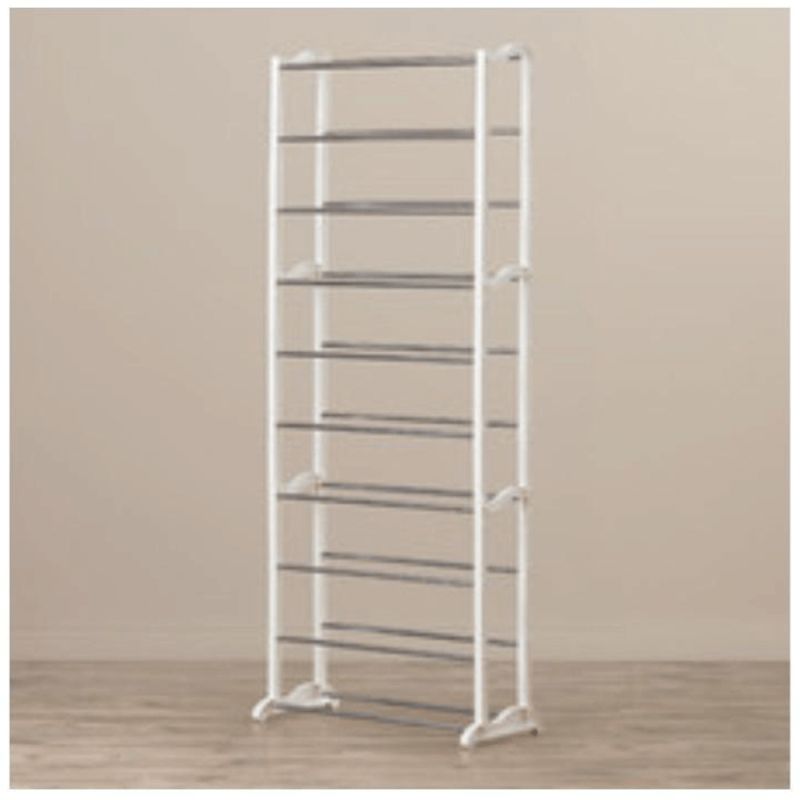 Botník 10-radový pre 30 párov, biely