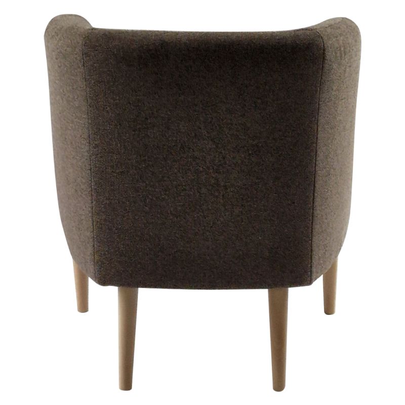 Dizajnové kreslo v prevedení hnedá-buk