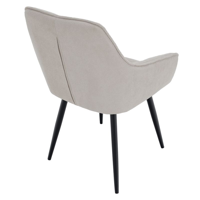 Dizajnové kreslo, béžová-čierna