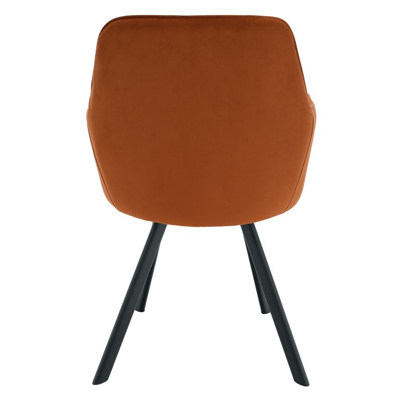 Štýlové dizajnové kreslo, terakota Velvet látka