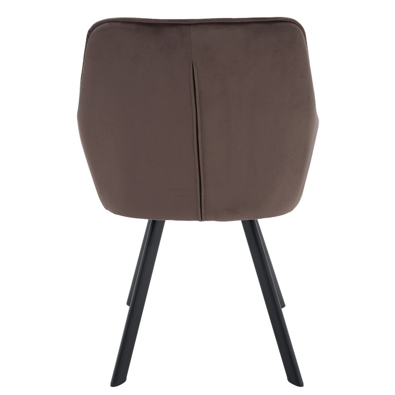 Štýlové kreslo v sivohnedej Taupe Velvet látke