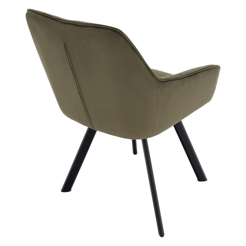 Štýlové kreslo v zelenej Velvet látke