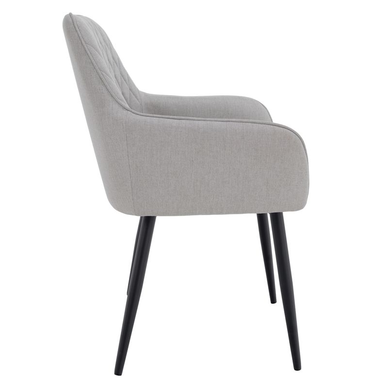 Štýlové dizajnové kreslo, svetlosivá-čierna