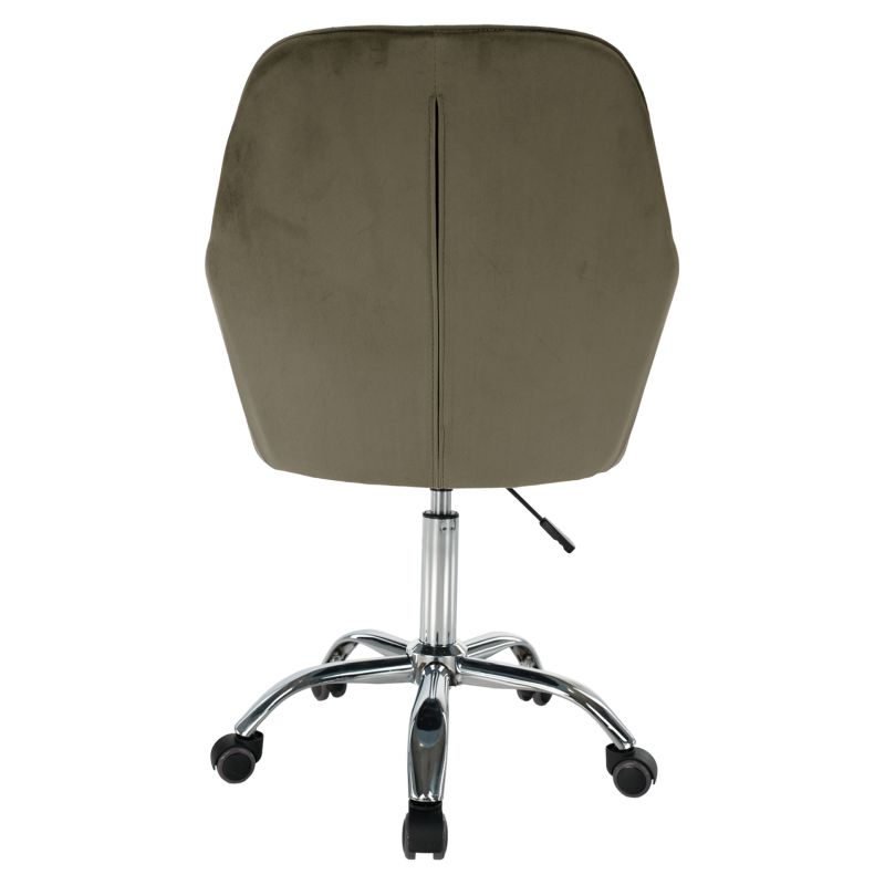 Štýlové a pohodlné kancelárske kreslo, sivohnedá Taupe Velvet látka