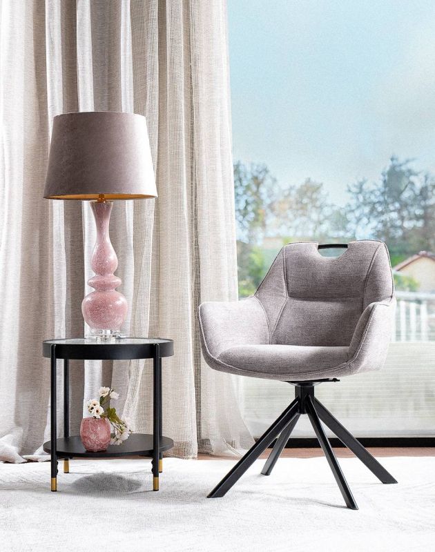 Moderný konferenčný stolík, sklo a kov, čierny mat