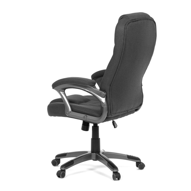 Štýlová kancelárska stolička čalúnená čiernou látkou