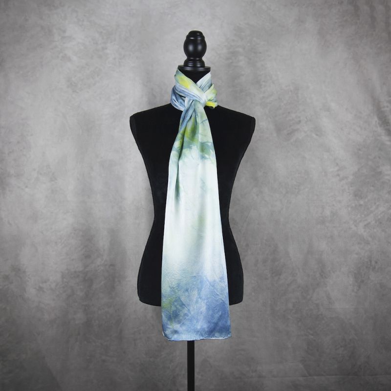 Hodvábny šál LIMITED_23, Vyrobený na Slovensku, 175 x 45cm