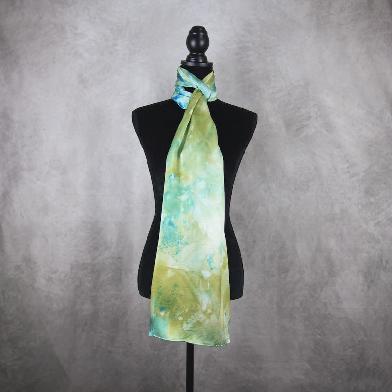 Hodvábny šál LIMITED_25, Vyrobený na Slovensku, 175 x 45cm