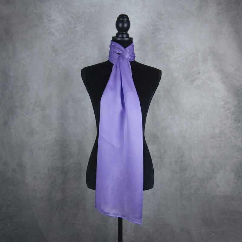 Hodvábny šál LEVANDUĽOVÝ, Vyrobený na Slovensku, 175 x 45cm