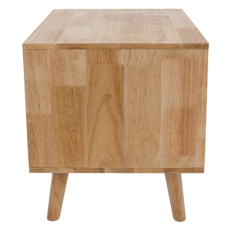 Elegantný nočný stolík v modernom dizajne, masívne drevo, prírodná