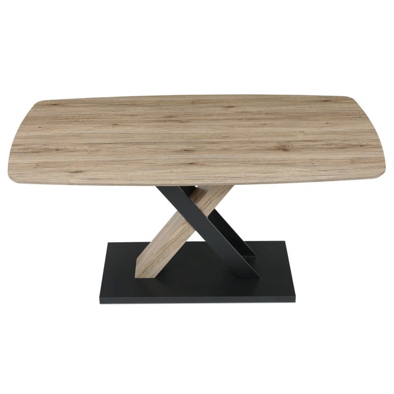 Stôl jedálenský 160x90cm, MDF, 3D dekor dub san remo