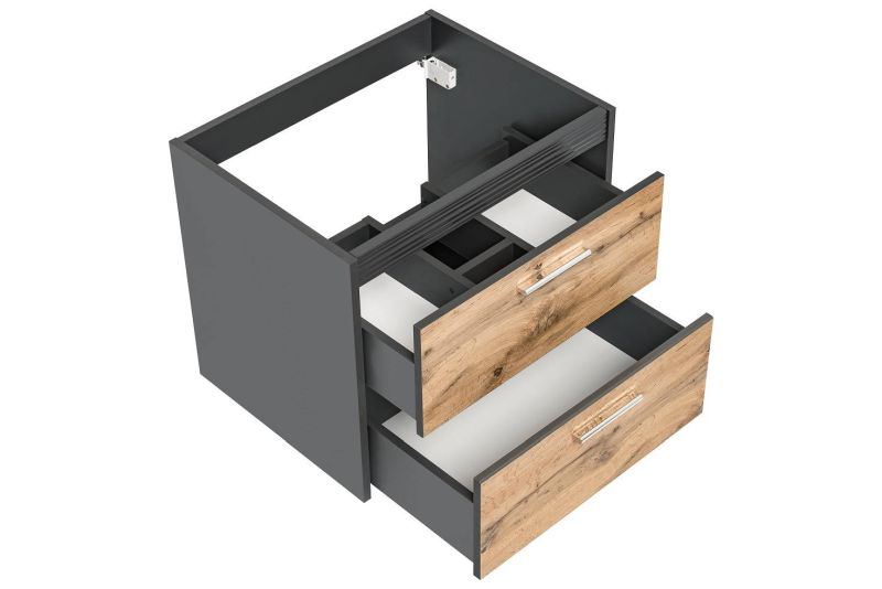 Kúpeľňová skrinka 820 dub wotan/anthracit