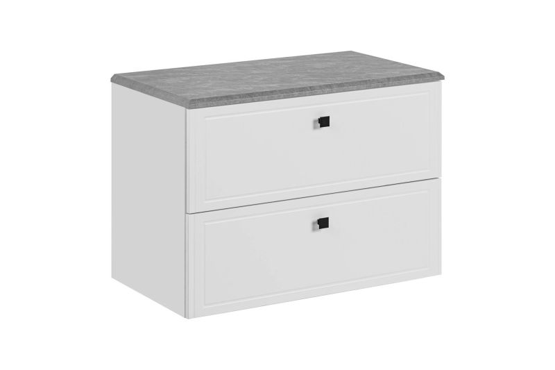 Skrinka do kúpeľne 82-80 biela/biely mat