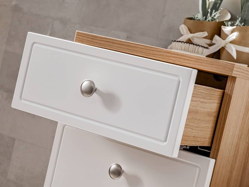 Skrinka do kúpeľne 810 dub artisan/biely mat