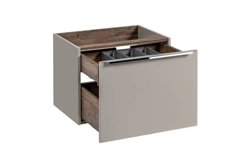 Skrinka do kúpeľne 82-80-B-2S sivý krém