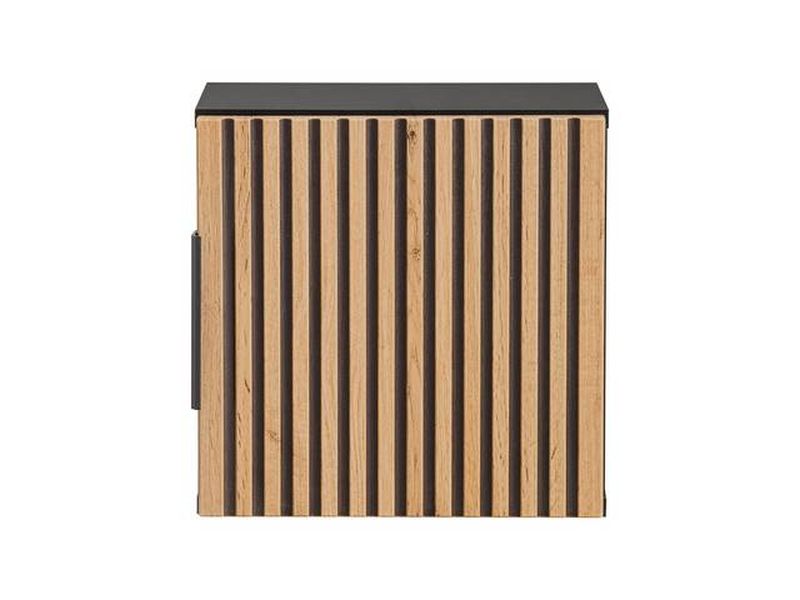 Skrinka do kúpeľne 83-01-D-1D čierne/dub wotan