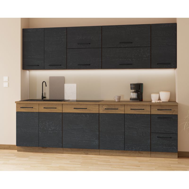 Dvierka na umývačku riadu, sivá matná/dub lancelot, 713x596