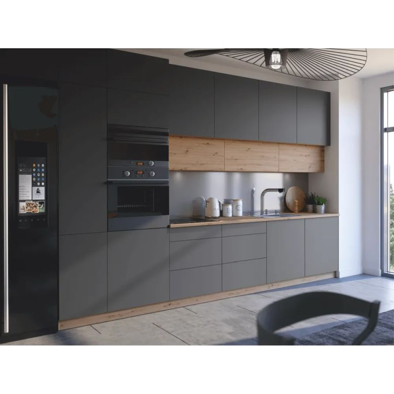 Spodná skrinka, dub artisan-sivý mat, D60S3 P, 3x zásuvka