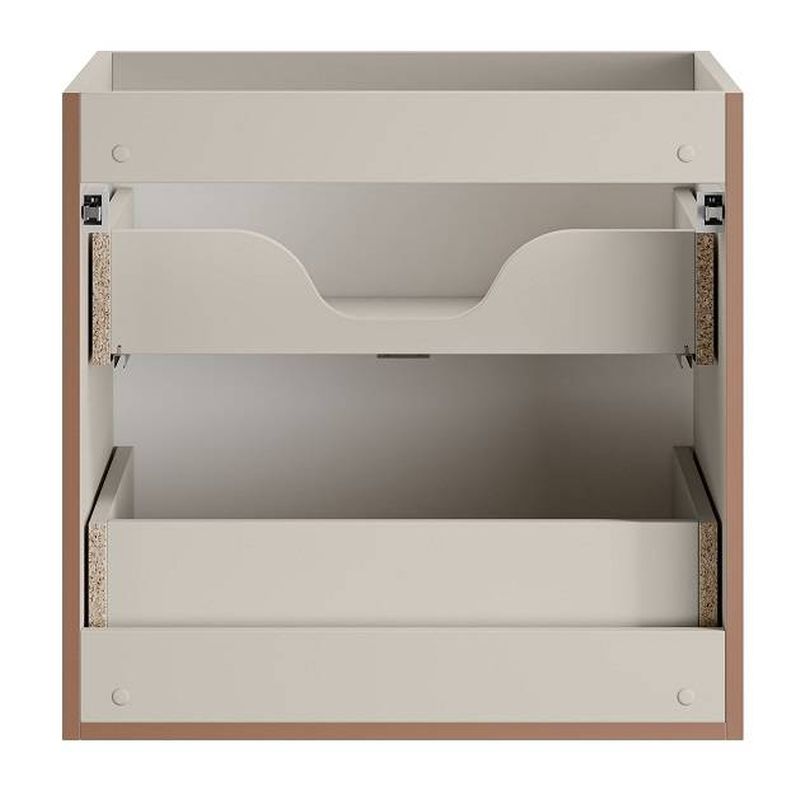 Skrinka do kúpeľne 82-60-46-2S, cashmere mat, 2x zásuvka