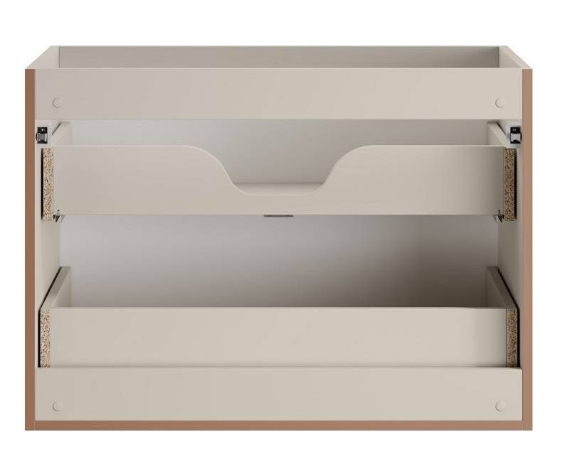 Skrinka do kúpeľne 82-80-46-2S, cashmere mat, 2x zásuvka