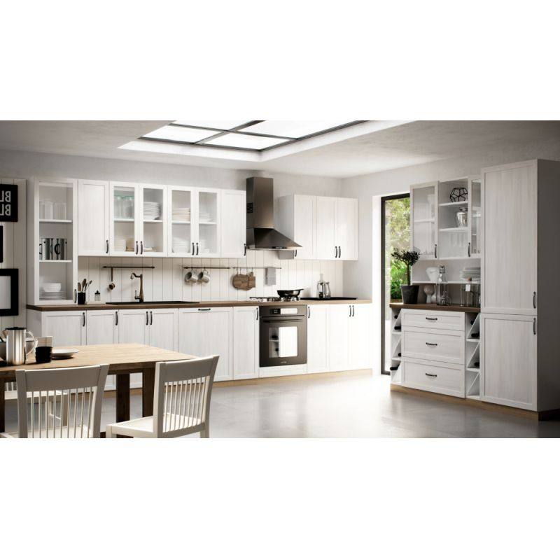 Spodná skrinka D20P, biela, otvorená