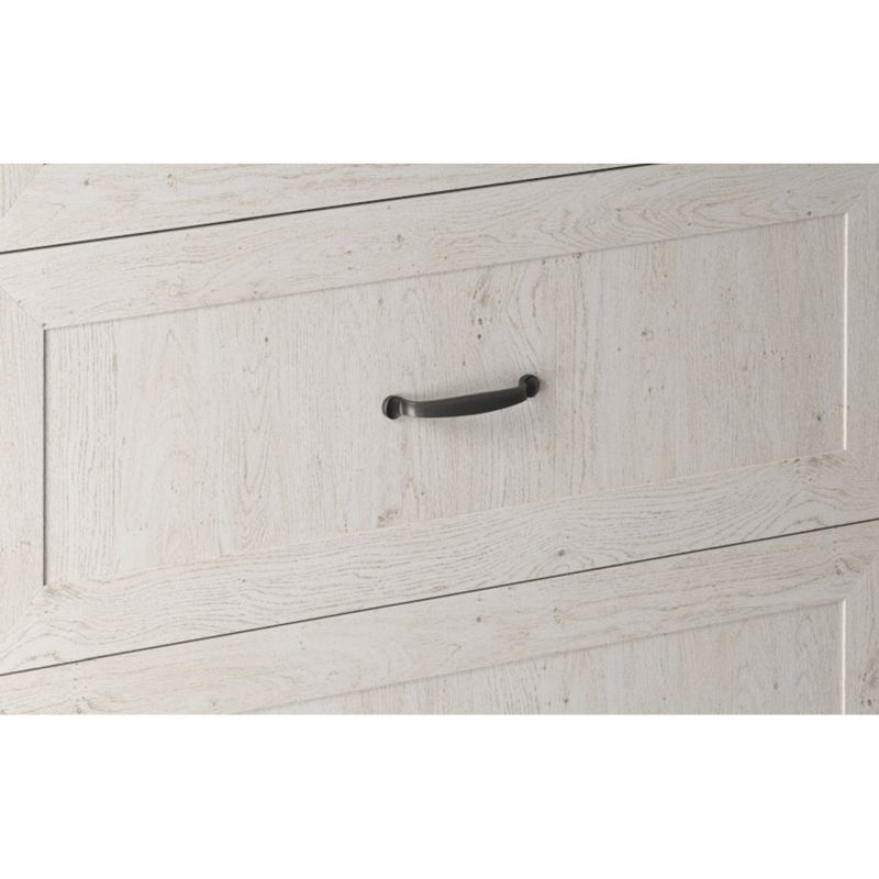 Horná skrinka so sklom G30S, biela-sosna nordická, pravá, 1x dvierka