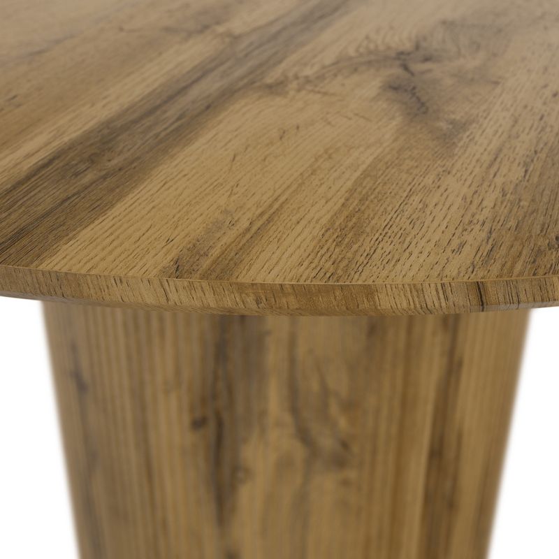 Jedálenský stôl, MDF dub, priemer 120 cm