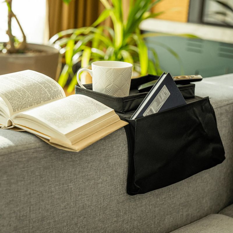 Organizér na pohovku, čierna