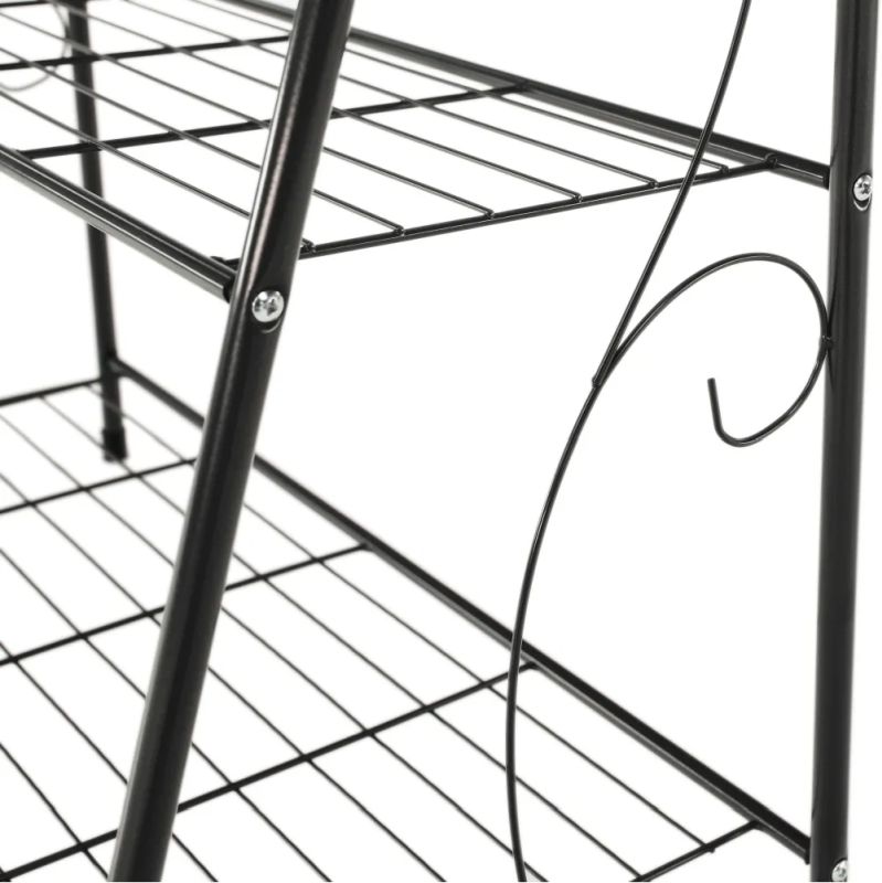 Regál, 3-policový, tmavosivý