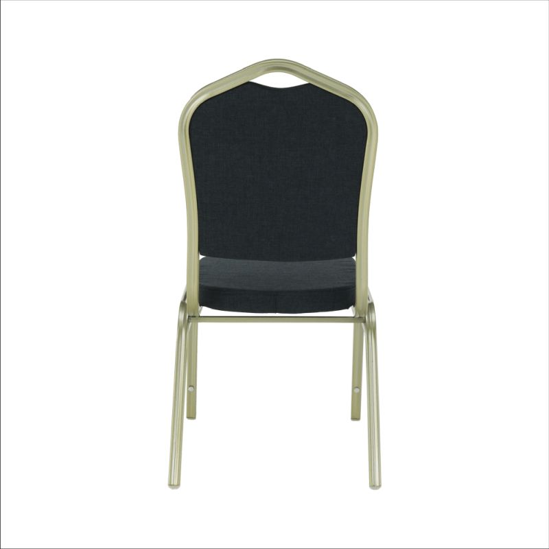 Zasadacia stohovateľná stolička, sivá-champagne