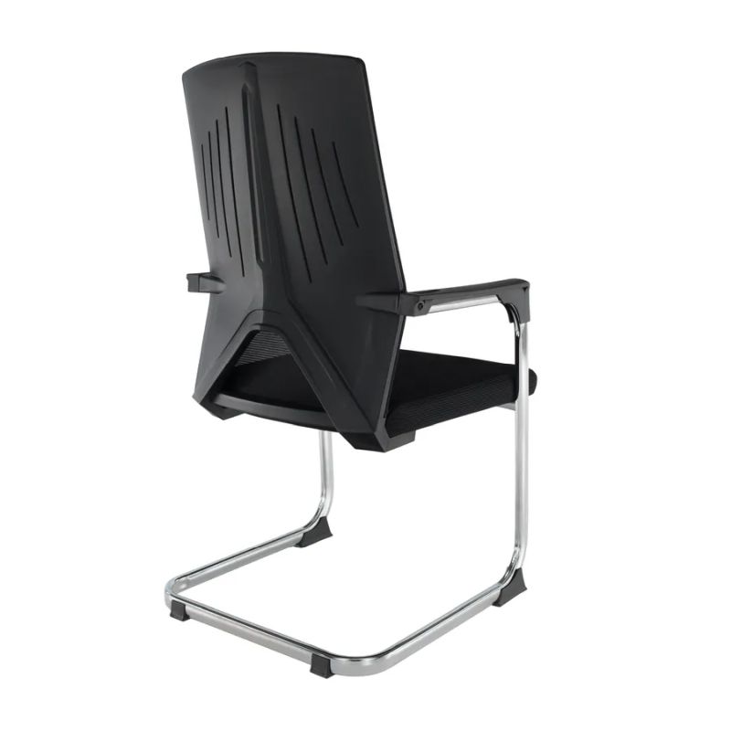 Zasadacia stolička s opierkami na ruky, čierna