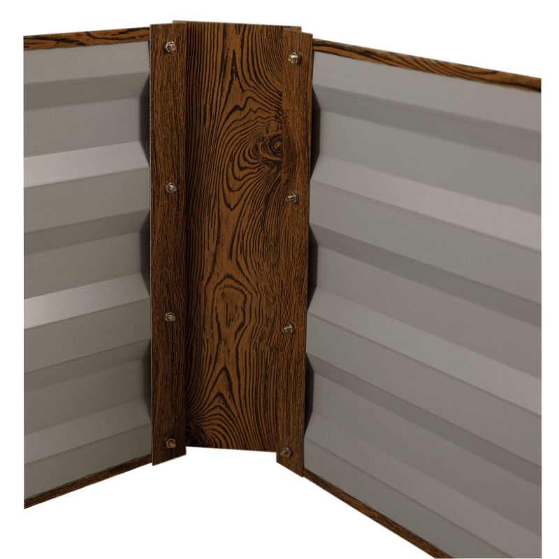 Vyvýšený záhon 80x60, hnedá oceľ