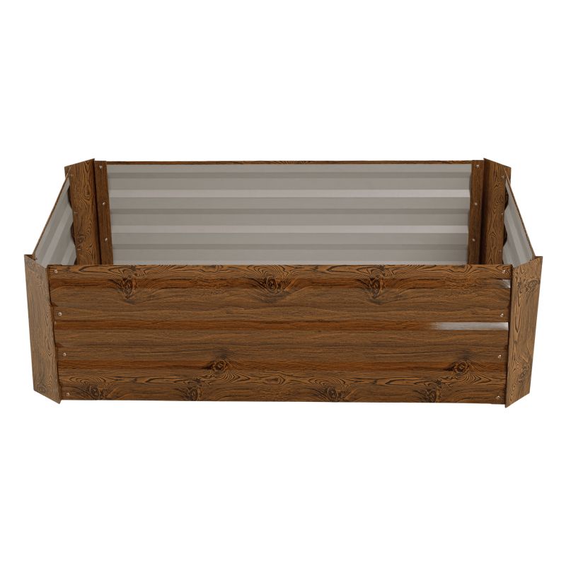 Vyvýšený záhon 120x60, hnedá oceľ